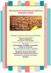 Cartel Normas de Convivencia modelo 01